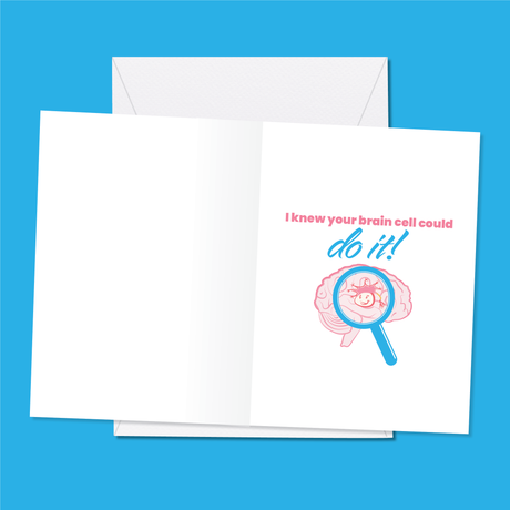 Brain Cell Grad Card